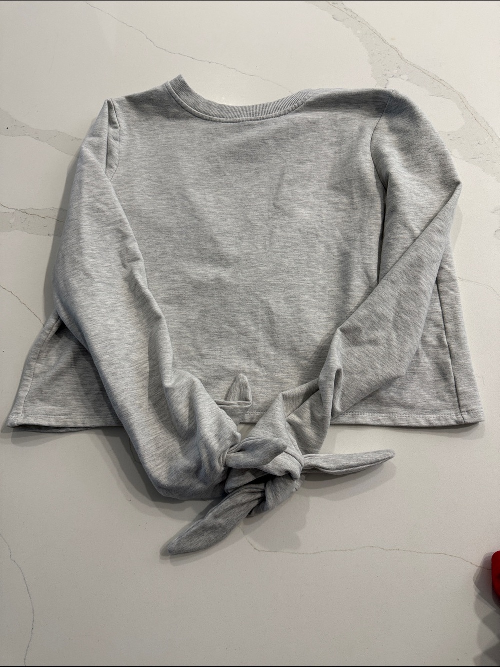 Miken Swim Juniors' Cover Up Bow Cuff Envelope Back Light Gray Sz M
